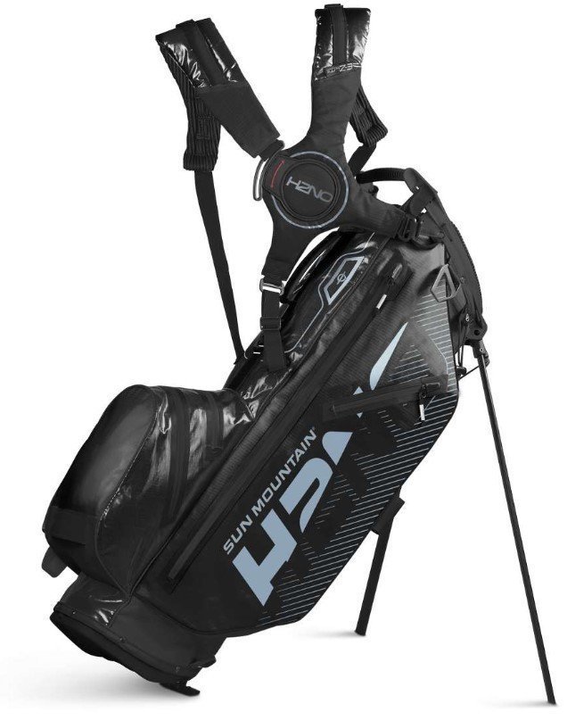 Golfmailakassi Sun Mountain H2NO 14-Way Waterproof Black/Steel Stand Bag 2019