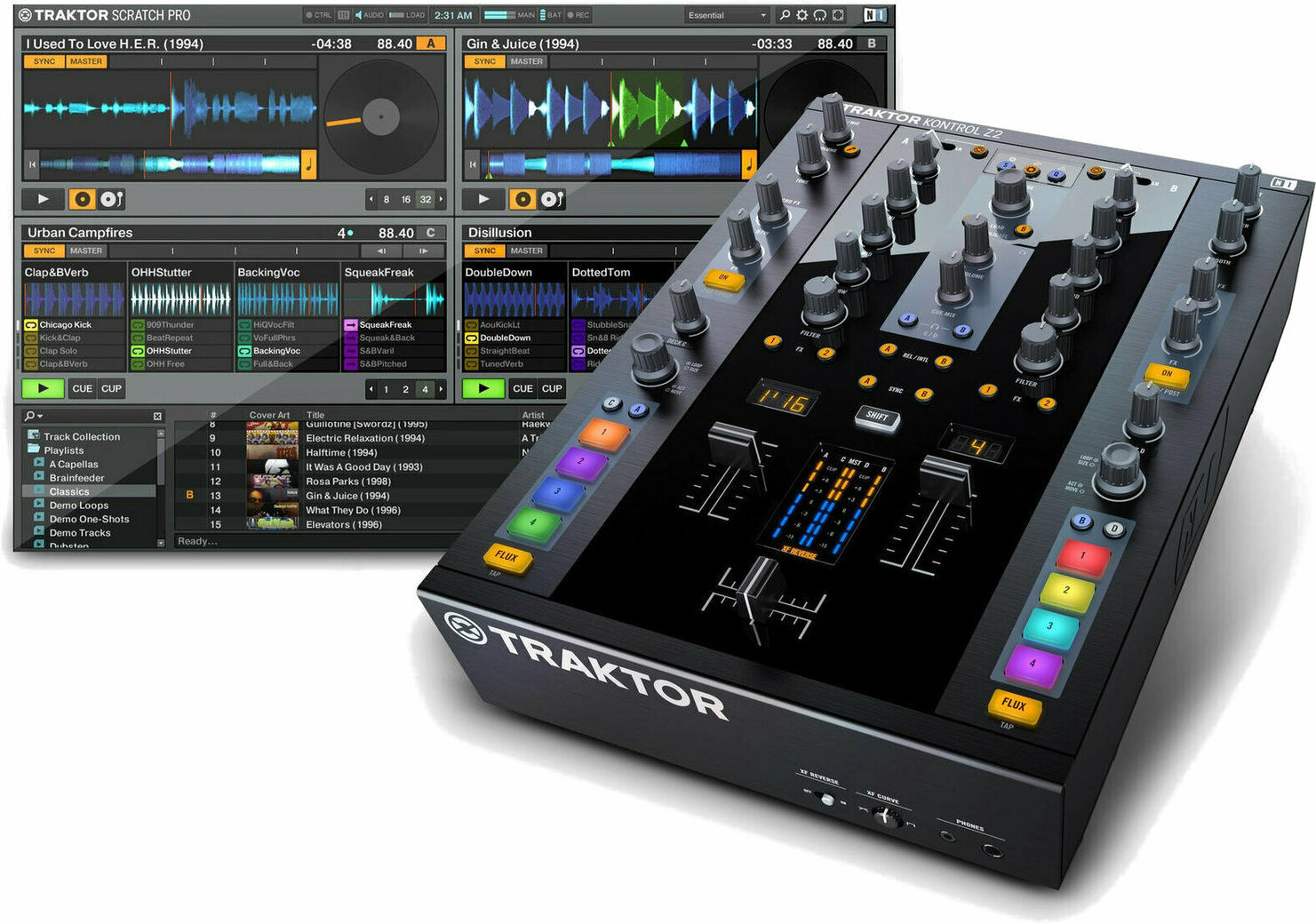 【みさき様】Traktor KONTROL Z2 + Skratch Pro 3 ni_traktor-kontrol-