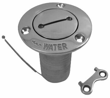 Wasserventil für Boot, Tank-Einfüllstutze Sailor Deck Plug Water Stainless Steel 38 mm - 1
