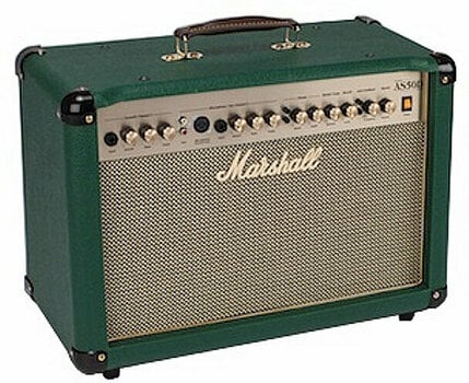 Kombi för akustisk och elektrisk gitarr Marshall AS50D Green - 1