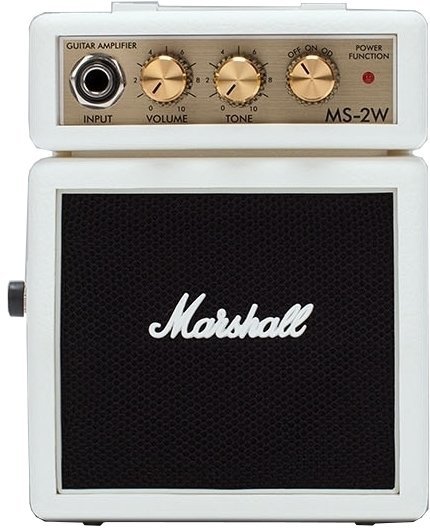 Amplificador combo pequeno Marshall MS-2W Mikrobe White