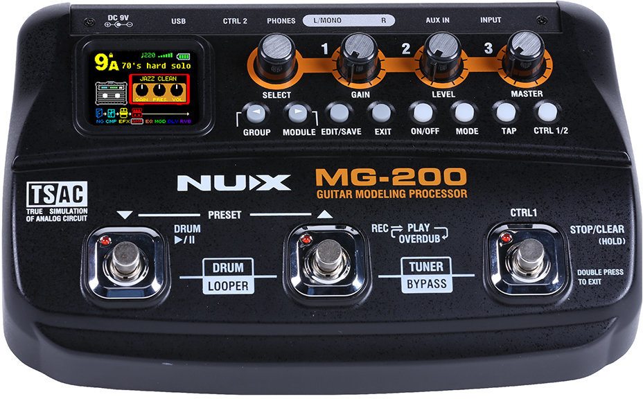 Multiefectos de guitarra Nux MG-200