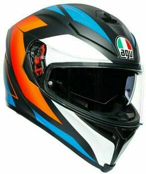 Helmet AGV K-5 S Matt Black/Blue/Orange S Helmet - 1