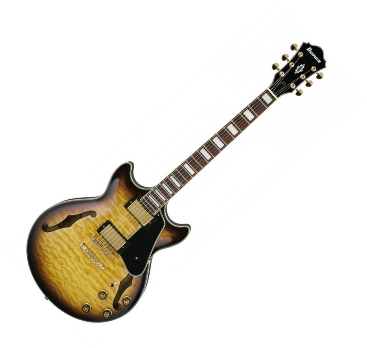 Semiakustická kytara Ibanez AM93-AYS Antique Yellow Sunburst