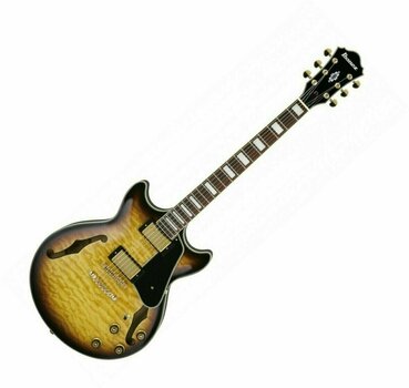 Halbresonanz-Gitarre Ibanez AM93-AYS Antique Yellow Sunburst - 1