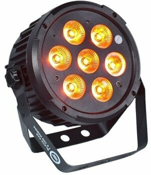 LED PAR Light4Me Black Par 7X10W RGBWa LED - 1