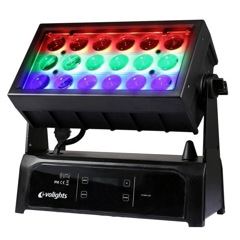 LED Bar Evolights 18X15W RGBW LED Wall Washer Zoom 7-58