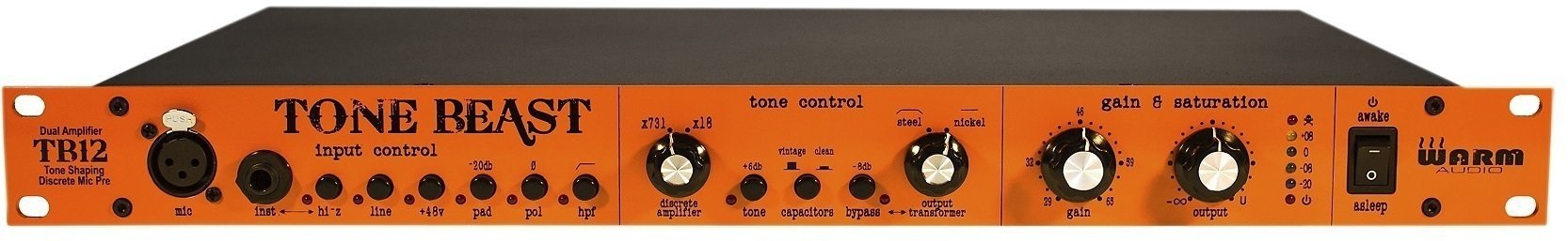 Pré-amplificador de microfone Warm Audio TB12 Tone Beast Pré-amplificador de microfone
