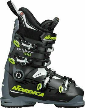 Alpine Ski Boots Nordica Sportmachine Anthracite/Yellow/White 285 Alpine Ski Boots - 1