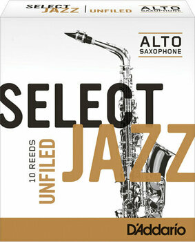 Alto Saxophone Reed D'Addario-Woodwinds Select Jazz Unfiled 3M Alto Saxophone Reed - 1