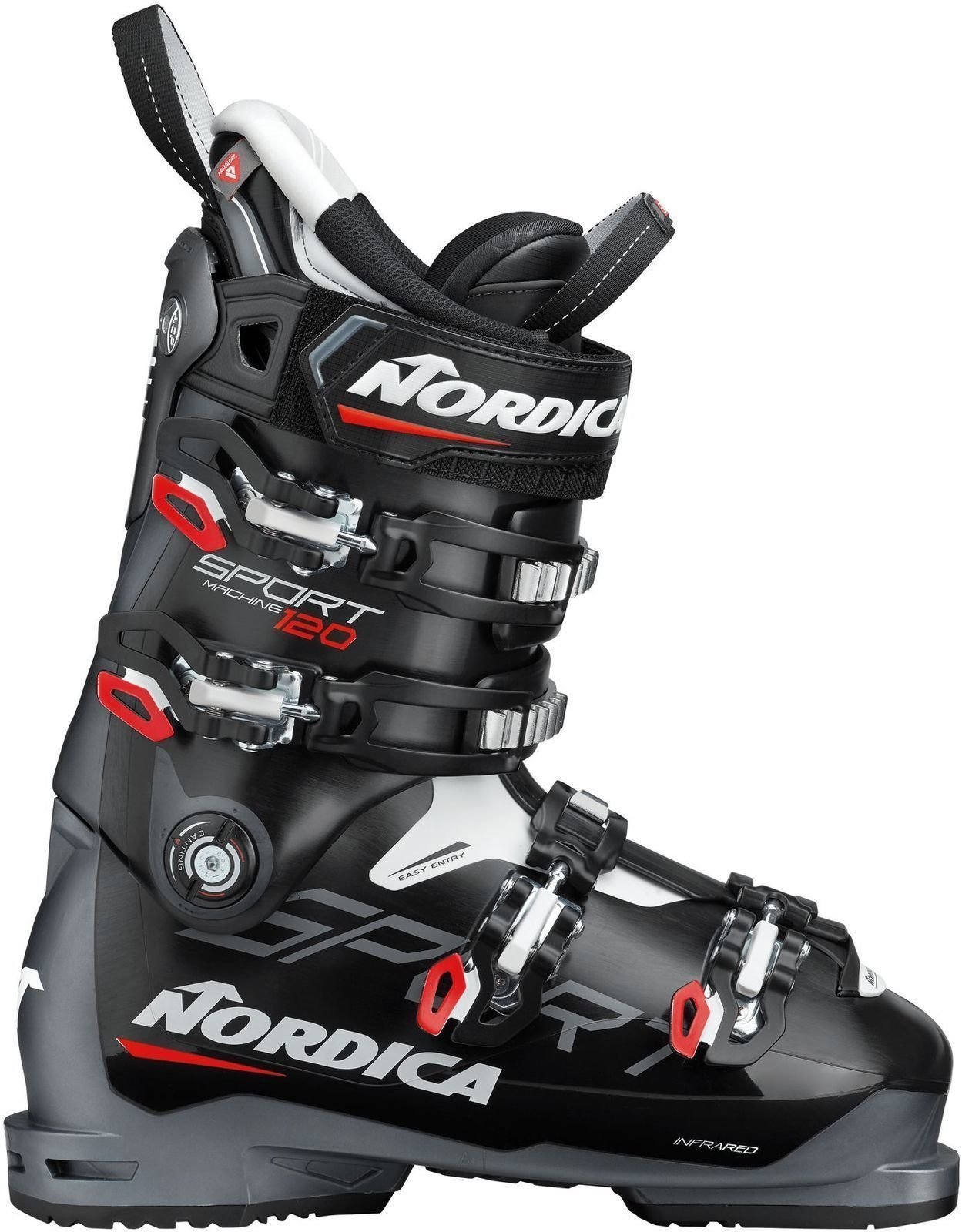 Chaussures de ski alpin Nordica Sportmachine Black/Anthracite/Red 270 Chaussures de ski alpin