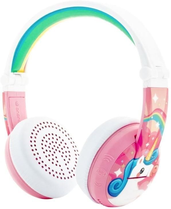Sluchátka pro děti BuddyPhones Wave Unicorn Růžová