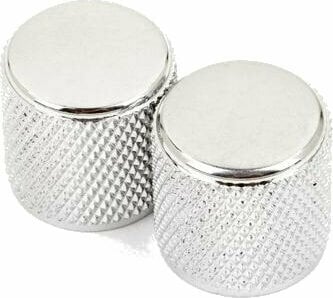 Control Knob Fender Telecaster/Precision Bass Knurled Chrome Control Knob - 1