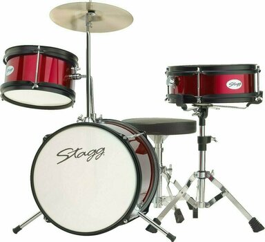 Akustická bicí souprava Stagg TIM JR 3/16 RD MKII Red - 1