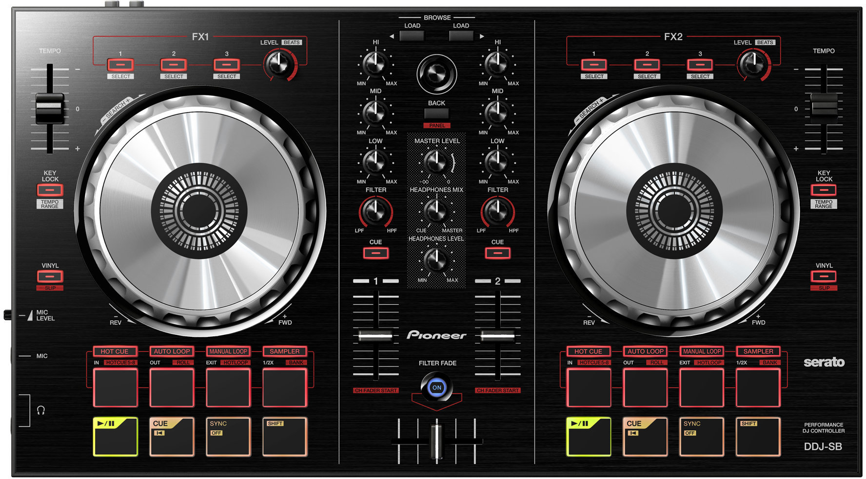 DJ kontroler Pioneer DDJ-SB Black B-STOCK