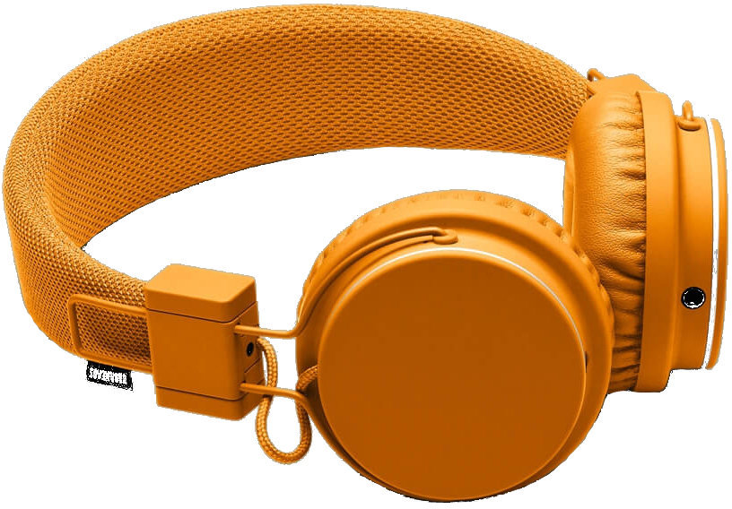 On-Ear-Kopfhörer UrbanEars Plattan Bonfire Orange