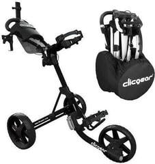 Carrinho de golfe manual Clicgear Model 4.0 SET Matt Black Carrinho de golfe manual
