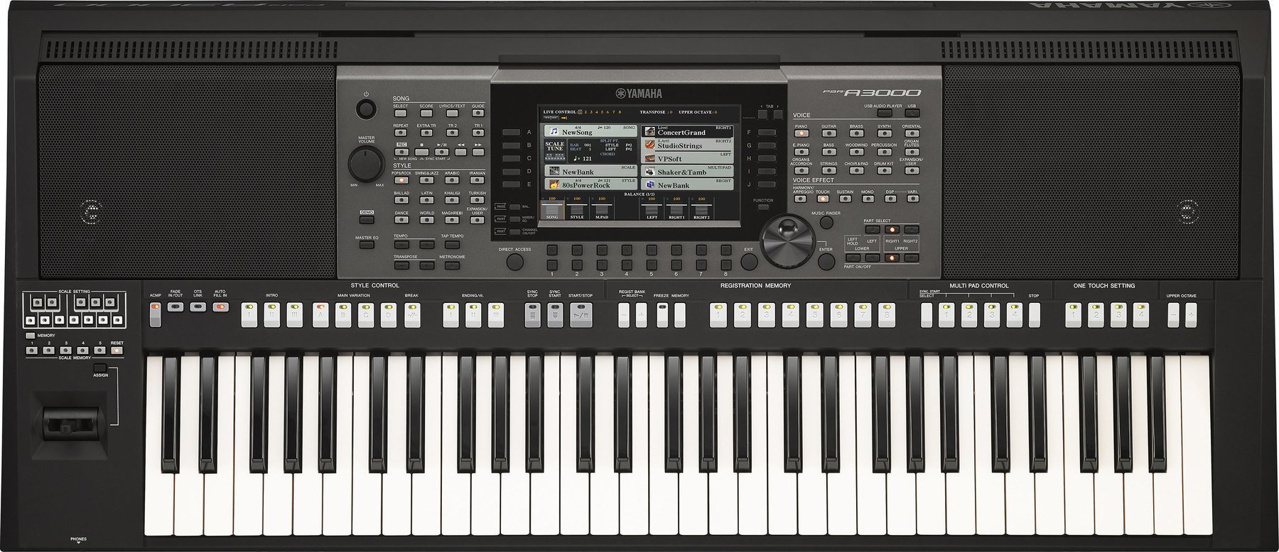 Professioneel keyboard Yamaha PSR-A3000
