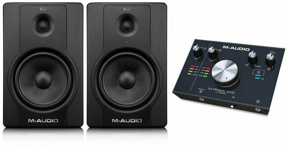 2-suuntainen aktiivinen studiomonitori M-Audio BX8 D2 + M-Track MKII SET - 1
