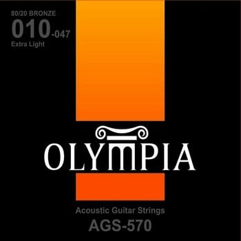 Struny pro akustickou kytaru Olympia AGS570