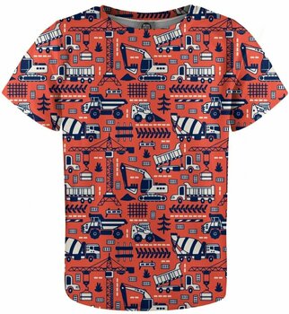 T-Shirt Mr. Gugu and Miss Go T-Shirt Trucks Orange Pattern 4 - 6 J - 1