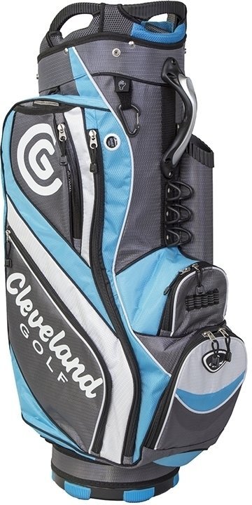 Borsa da golf Cart Bag Cleveland Light Charcoal/Blue/White Borsa da golf Cart Bag