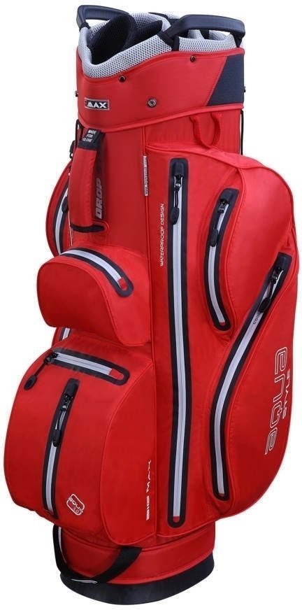 Golftaske Big Max Aqua Style 2 Red/Silver Cart Bag