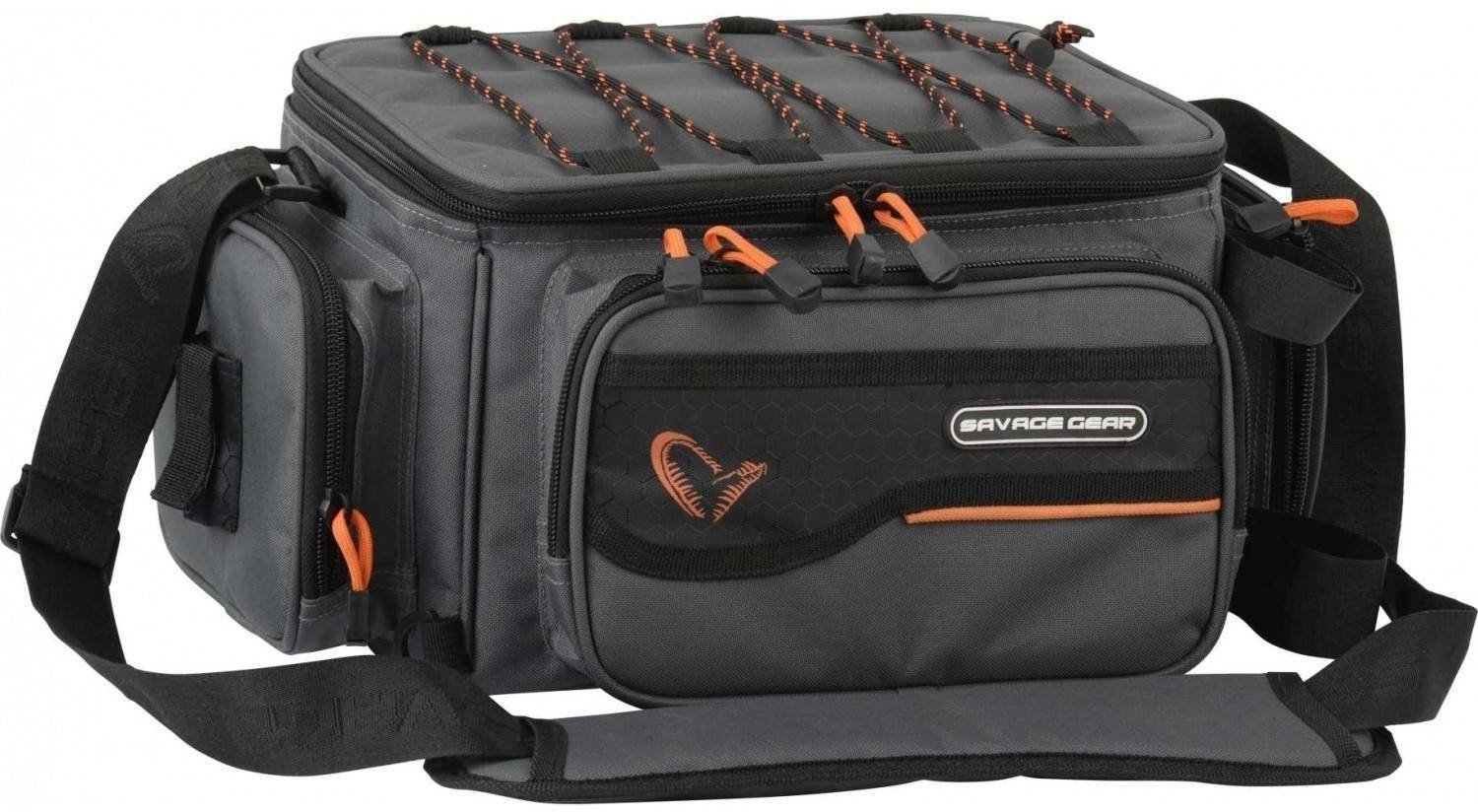 Fishing Backpack, Bag Savage Gear System Box Bag M 3 boxes & PP Bags