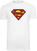 T-shirt Superman Logo White S T-shirt
