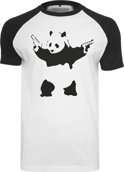 T-shirt Banksy Raglan White-Black L T-shirt - 1