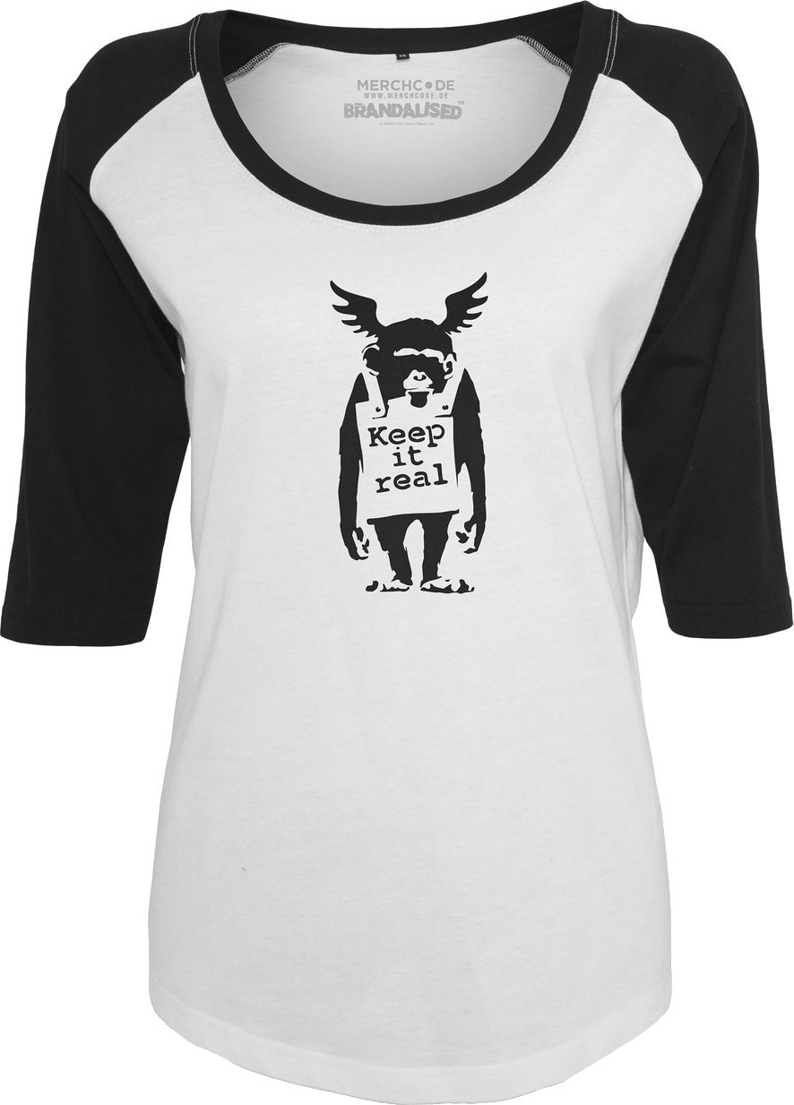 Koszulka Banksy Ape Raglan Black/White XS Koszulka