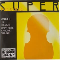 Cordas para violoncelo Thomastik Superflexible 28 G Cello 4/4 Medium Cordas para violoncelo