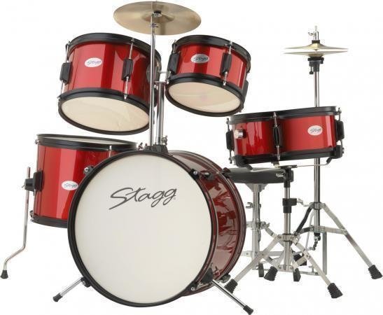 Akustik-Drumset Stagg TIM JR 5/16 RD
