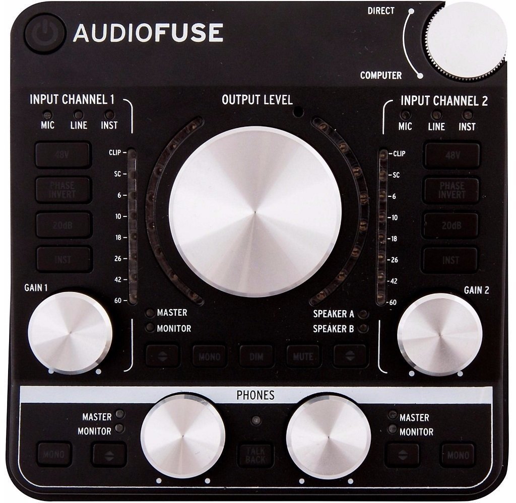 USB audio převodník - zvuková karta Arturia AudioFuse Dark Black