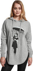 Merchcode Ladies Banksy Umbrella Oversized Hoody Grey