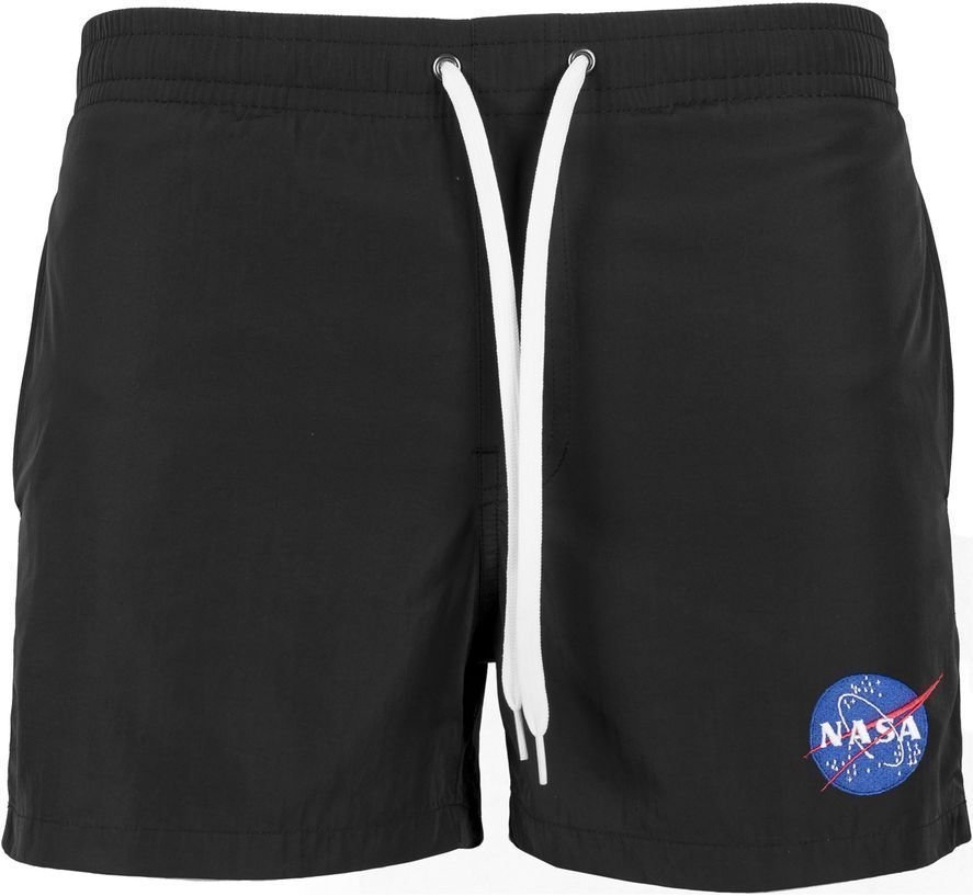Glazbene hlače / kratke hlače NASA EMB Logo Crna L Glazbene hlače / kratke hlače