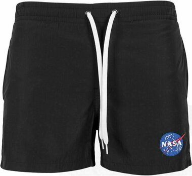 Glazbene hlače / kratke hlače NASA EMB Logo Crna L Glazbene hlače / kratke hlače - 1