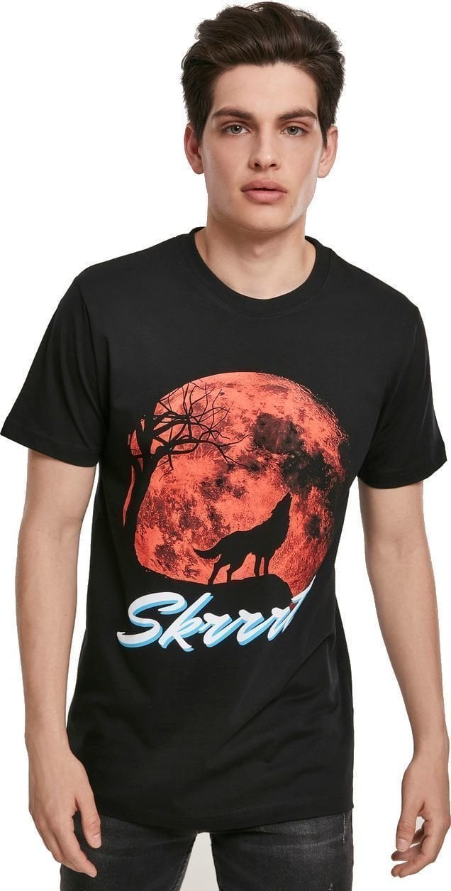 T-Shirt Mister Tee T-Shirt Skrrt Howling Male Black S
