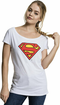 T-shirt Superman Blanc S T-shirt de film - 1