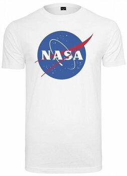 Maglietta NASA Maglietta Logo Maschile White L - 1