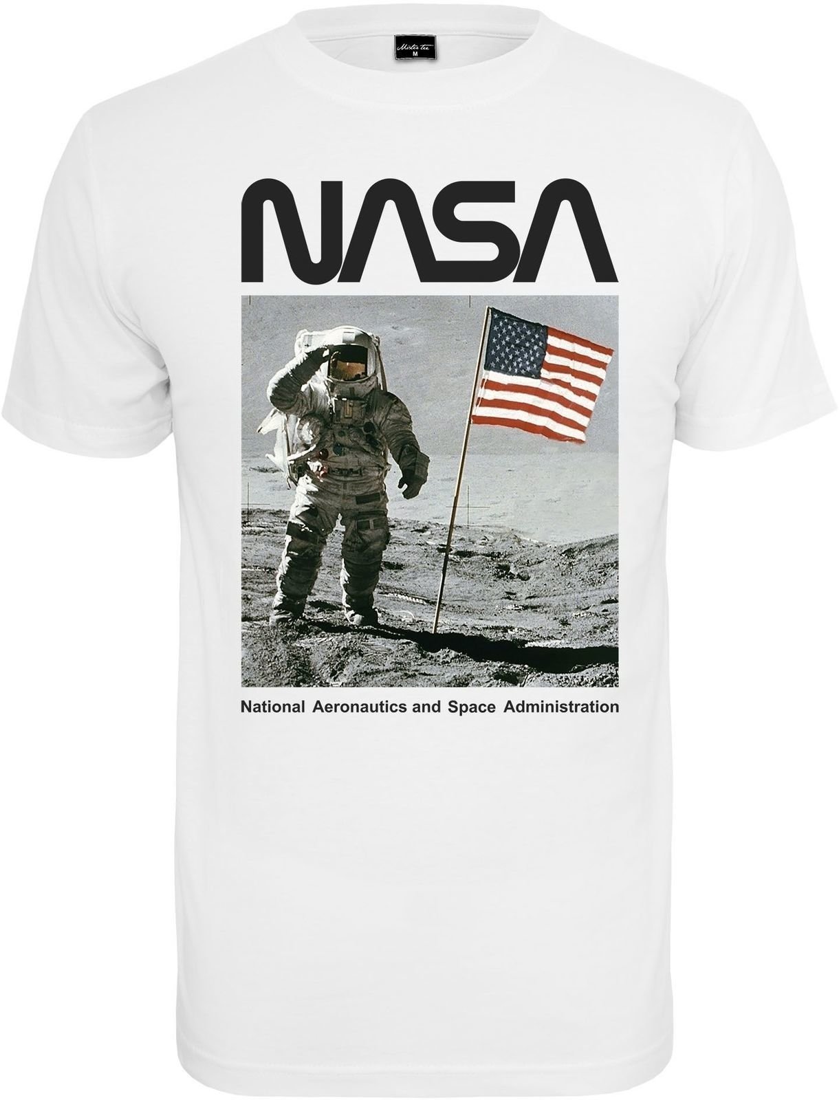 Camiseta de manga corta NASA Camiseta de manga corta Moon Hombre Blanco XS