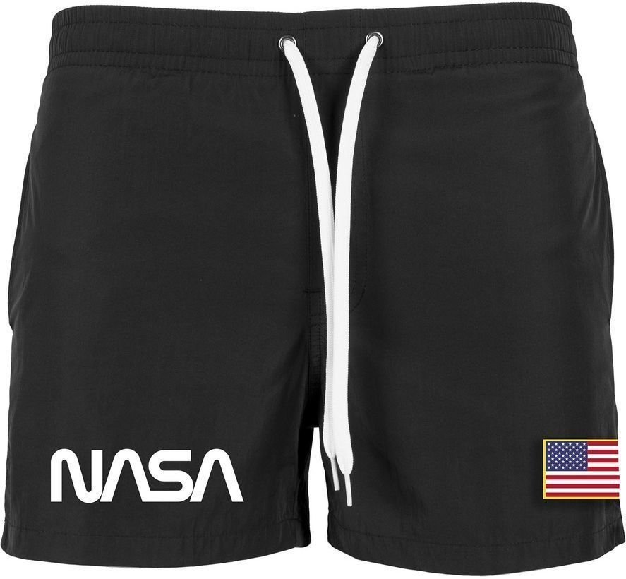 Pantalon / pantalon scurti muzică NASA Worm Logo Negru XL Pantalon / pantalon scurti muzică