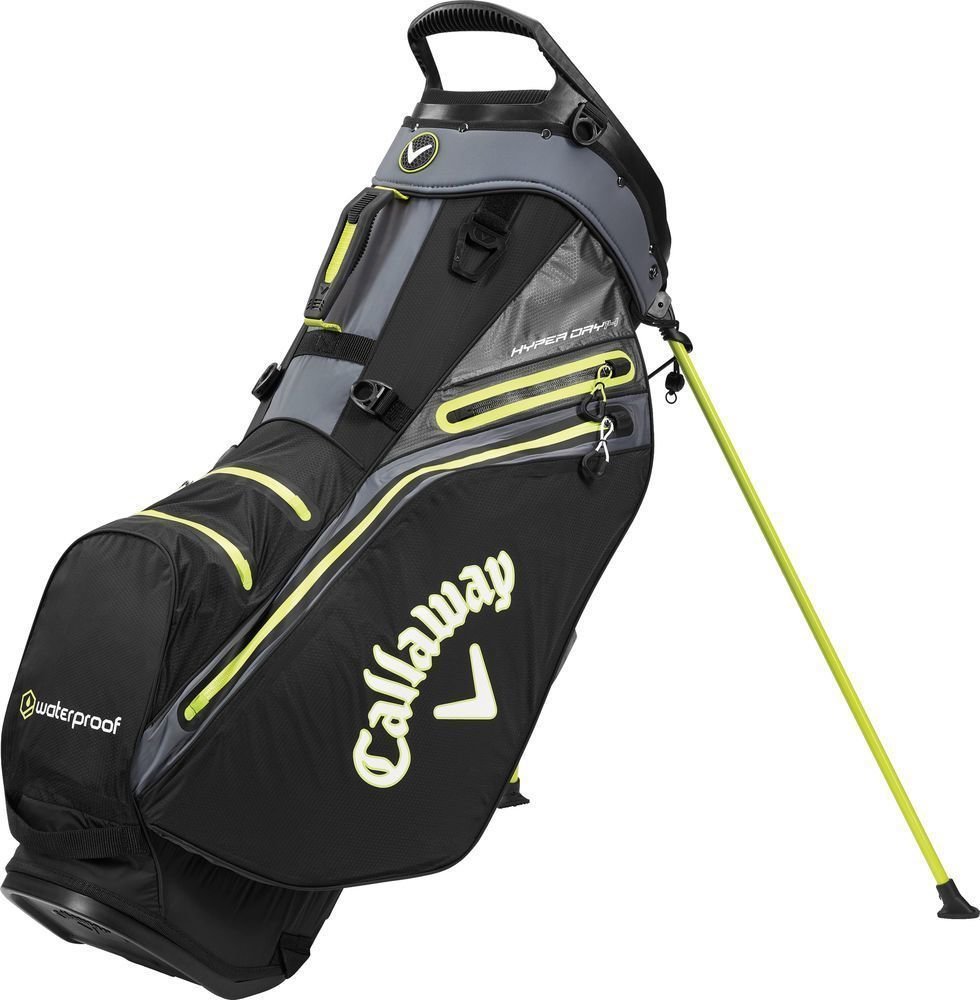 Stand Bag Callaway Hyper Dry 14 Black/Charcoal/Yellow Stand Bag