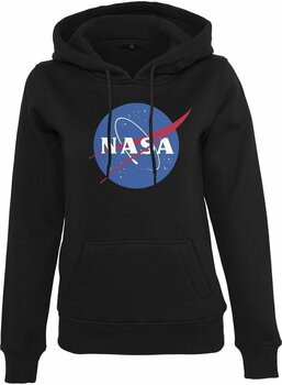 Felpa con cappuccio NASA Felpa con cappuccio Insignia Black S - 1