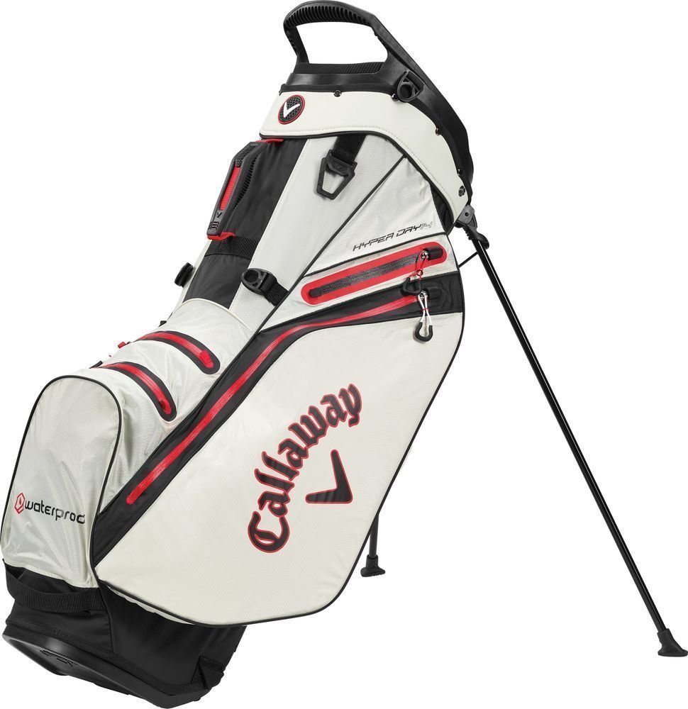 Golftaske Callaway Hyper Dry 14 Stone/Black/Red Golftaske