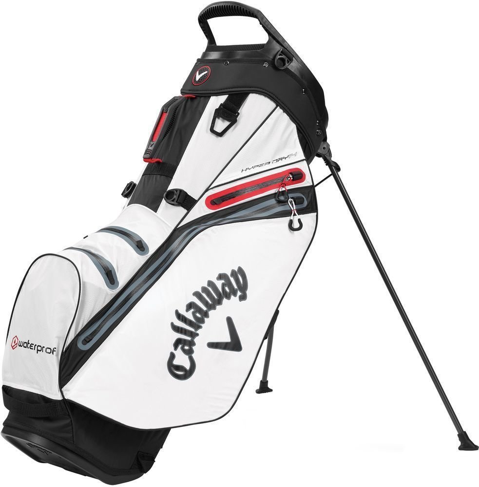 Borsa da golf Stand Bag Callaway Hyper Dry 14 White/Black/Red Borsa da golf Stand Bag