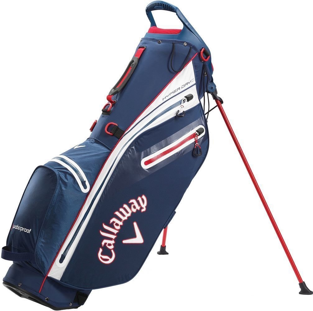 Golf torba Stand Bag Callaway Hyper Dry C Navy/White/Red Golf torba Stand Bag