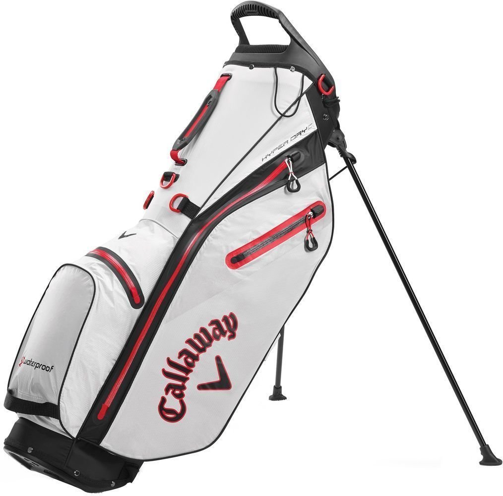Чантa за голф Callaway Hyper Dry C Stone/Black/Red Чантa за голф