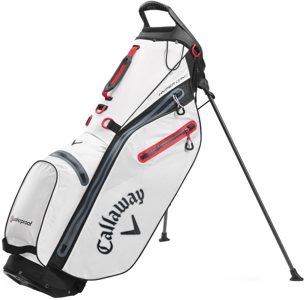Чантa за голф Callaway Hyper Dry C White/Black/Red Чантa за голф