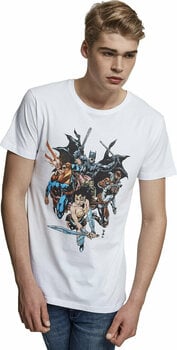 Camiseta de manga corta Justice League Camiseta de manga corta Crew Blanco XS - 1